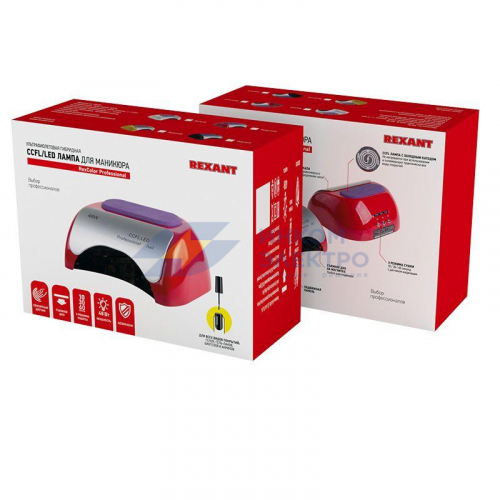 Лампа для сушки ногтей RexColor Professional (гибрид.CCFL+LED.48 Вт) Rexant 31-0703 фото 11
