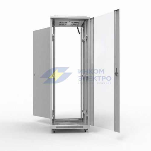 Шкаф напольный 19дюйм Standart 42U 800х800мм передняя дверь стекло задняя дверь металл RAL7035 Rexant 04-2308 фото 6