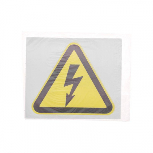 Наклейка знак электробезопасности "Опасность поражения электротоком " 100х100х100мм Rexant 56-0005 фото 3