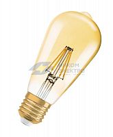 Лампа светодиодная филаментная Edition 1906 Edison 4W/824 FIL 4Вт 2400К тепл. бел. E27 220-240В OSRAM 4052899962095