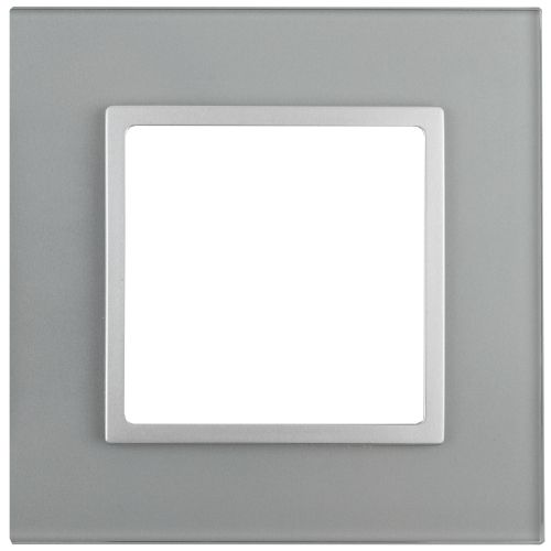 Рамка 1-м 14-5101-03 стекло Elegance алюм.+алюм. ЭРА Б0034472 Рамка 1-м 14-5101-03 стекло Elegance алюм.+алюм. ЭРА Б0034472