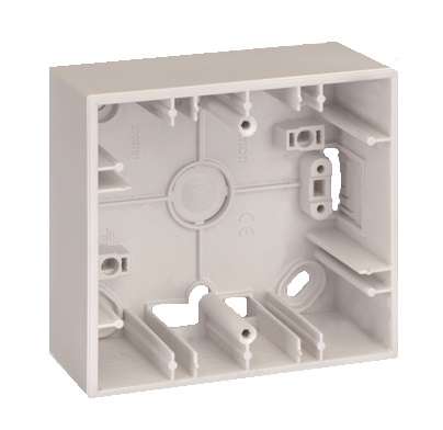 Коробка 1 пост ОП Simon27 86х93х37мм сл. кость 2700751-31 Коробка 1 пост ОП Simon27 86х93х37мм сл. кость 2700751-31