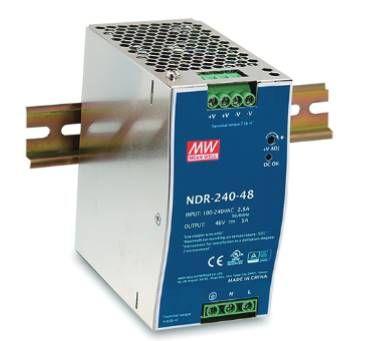 Источник питания на DIN-рейку 24 В10 А240 Вт MEANWELL I класс защиты 63х125х113мм VARTON NDR-240-24 Источник питания на DIN-рейку 24 В10 А240 Вт MEANWELL I класс защиты 63х125х113мм VARTON NDR-240-24