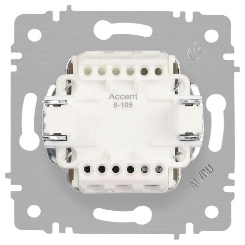 Выключатель 2-кл. СП Accent 6-105-04 10А IP20 250В с подсветкой AL/CU шампань Intro Б0063513 фото 4 Выключатель 2-кл. СП Accent 6-105-04 10А IP20 250В с подсветкой AL/CU шампань Intro Б0063513 фото 4