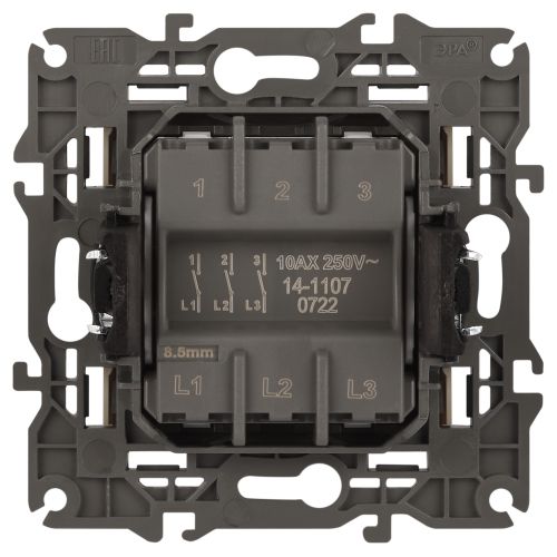 Выключатель 3-кл. СП Elegance 14-1107-02 10А IP20 250В 10AX механизм сл. кость Эра Б0034250 фото 4 Выключатель 3-кл. СП Elegance 14-1107-02 10А IP20 250В 10AX механизм сл. кость Эра Б0034250 фото 4