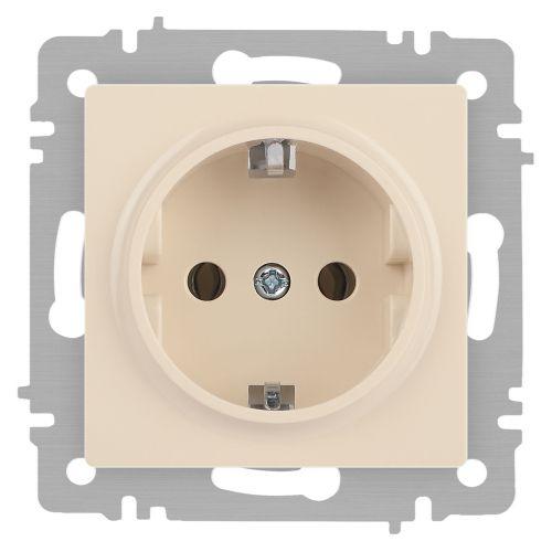 Розетка 1-м СП Accent 6-202-02 16А IP20 250В 2P+E Schuko сл. кость Intro Б0063683 Розетка 1-м СП Accent 6-202-02 16А IP20 250В 2P+E Schuko сл. кость Intro Б0063683