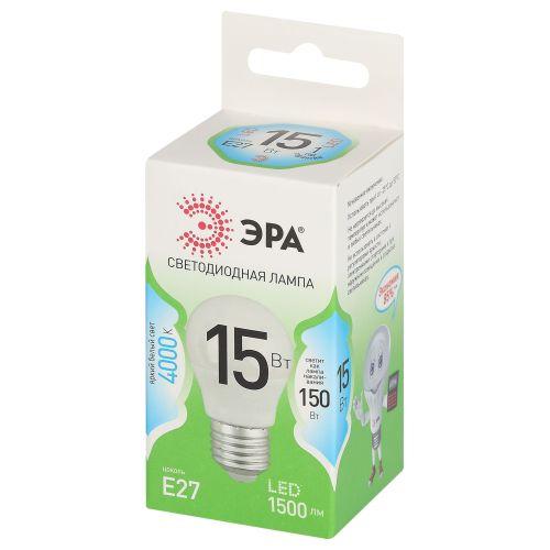 Лампа светодиодная GREEN LINE P45-15W-840-E27 GL 15Вт шар 4000К яркий свет бел. E27 Эра Б0066996 фото 2 Лампа светодиодная GREEN LINE P45-15W-840-E27 GL 15Вт шар 4000К яркий свет бел. E27 Эра Б0066996 фото 2