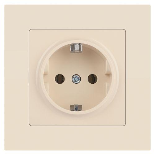 Розетка 1-м СП Accent 6-202-02 16А IP20 250В 2P+E Schuko сл. кость Intro Б0063683 фото 3 Розетка 1-м СП Accent 6-202-02 16А IP20 250В 2P+E Schuko сл. кость Intro Б0063683 фото 3