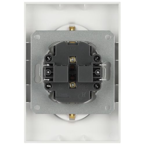 Розетка 2-м СП Galaxy 16А IP20 250В с заземл. бел. матов. Эра Б0070691 фото 4 Розетка 2-м СП Galaxy 16А IP20 250В с заземл. бел. матов. Эра Б0070691 фото 4