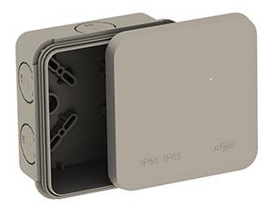 Коробка распределительная ОП 85х85х45мм двухкомпонентн. 8 вводов IP65 сер. Ruvinil 67240 Коробка распределительная ОП 85х85х45мм двухкомпонентн. 8 вводов IP65 сер. Ruvinil 67240