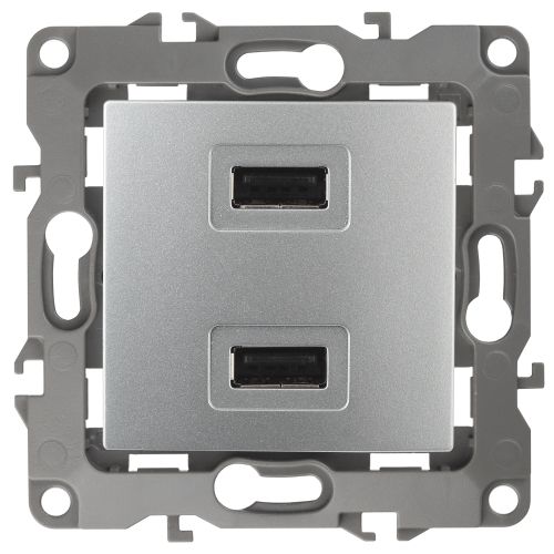 Устройство зарядное USB 12-4110-03 5В-2100мА алюм. ЭРА Б0027493 Устройство зарядное USB 12-4110-03 5В-2100мА алюм. ЭРА Б0027493