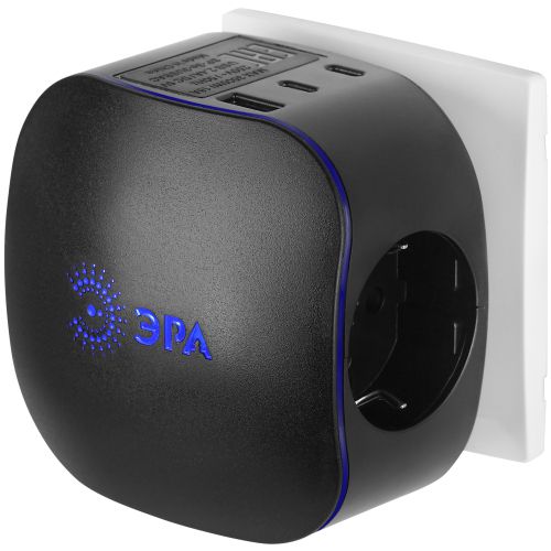 Разветвитель 3-м SP-3e-3USBAC-B + 3 USB A+C с заземл. со шторками 16А черн. Эра Б0069082 фото 7 Разветвитель 3-м SP-3e-3USBAC-B + 3 USB A+C с заземл. со шторками 16А черн. Эра Б0069082 фото 7