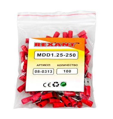 Клемма плоская изол. (штекер) (VM 1.25-250) REXANT 08-0313 фото 2 Клемма плоская изол. (штекер) (VM 1.25-250) REXANT 08-0313 фото 2
