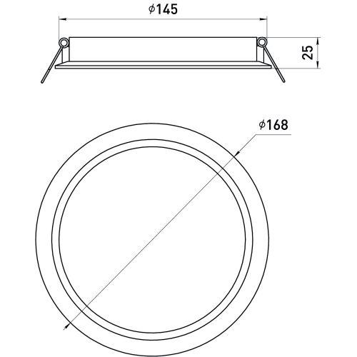 Светильник светодиодный LED 17-15-4K 15Вт 4000К встраив. круглый ЭРА Б0057423 фото 3 Светильник светодиодный LED 17-15-4K 15Вт 4000К встраив. круглый ЭРА Б0057423 фото 3