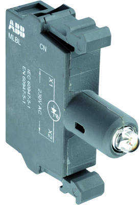 Патрон MLBL-07R со встр. светодиодом красн. напр. 230В ABB 1SFA611621R1071 Патрон MLBL-07R со встр. светодиодом красн. напр. 230В ABB 1SFA611621R1071