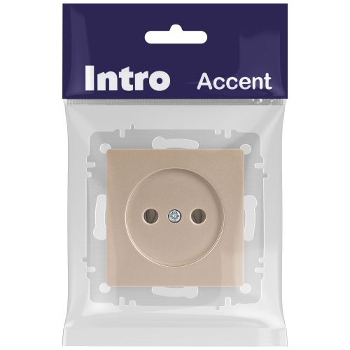 Розетка 1-м СП Accent 6-201-04 16А IP20 250В 2P шампань Intro Б0063663 фото 2 Розетка 1-м СП Accent 6-201-04 16А IP20 250В 2P шампань Intro Б0063663 фото 2
