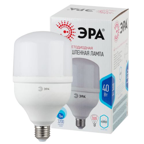 Лампа светодиодная высокомощная STD LED POWER T120-40W-4000-E27 40Вт T120 колокол 4000К нейтр. бел. E27 3200лм Эра Б0027005 Лампа светодиодная высокомощная STD LED POWER T120-40W-4000-E27 40Вт T120 колокол 4000К нейтр. бел. E27 3200лм Эра Б0027005
