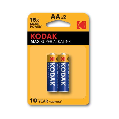 Элемент питания алкалиновый AA/LR6 1.5В MAX SUPER Alkaline (блист.2шт) KODAK Б0005131 Элемент питания алкалиновый AA/LR6 1.5В MAX SUPER Alkaline (блист.2шт) KODAK Б0005131