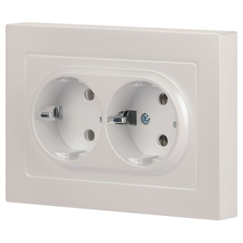 Розетка 2-м СП Accent 6-205-06 16А IP20 250В 2P+E Schuko AL/CU перламутр. Intro Б0063495 фото 4 Розетка 2-м СП Accent 6-205-06 16А IP20 250В 2P+E Schuko AL/CU перламутр. Intro Б0063495 фото 4