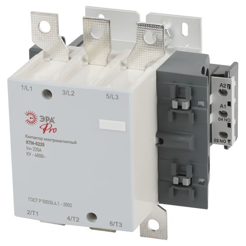 Контактор КТИ-5225 PRO KKT50-225-400-10-E 225А 400В/АС3 ЭРА Б0054927 Контактор КТИ-5225 PRO KKT50-225-400-10-E 225А 400В/АС3 ЭРА Б0054927