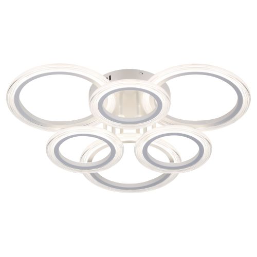 Светильник светодиодный Ring CLL-1-90-RC WH 90Вт 3000К-6000К 620х620х125 с пультом ДУ бел. Эра Б0069749 Светильник светодиодный Ring CLL-1-90-RC WH 90Вт 3000К-6000К 620х620х125 с пультом ДУ бел. Эра Б0069749