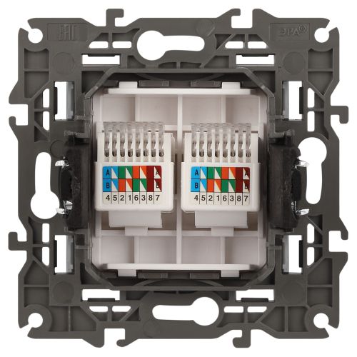 Розетка компьютерная 2-м Elegance 14-3108-01 RJ45 IP20 механизм бел. Эра Б0034308 фото 6 Розетка компьютерная 2-м Elegance 14-3108-01 RJ45 IP20 механизм бел. Эра Б0034308 фото 6