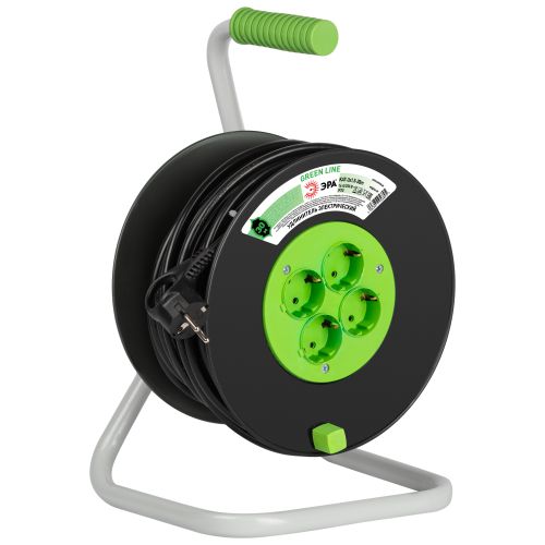 Удлинитель на пластик. катушке 4х30м с заземл. 16А IP20 GREEN LINE KAT-3x1.5-30m ПВС 3х1.5 Эра Б0065110 Удлинитель на пластик. катушке 4х30м с заземл. 16А IP20 GREEN LINE KAT-3x1.5-30m ПВС 3х1.5 Эра Б0065110