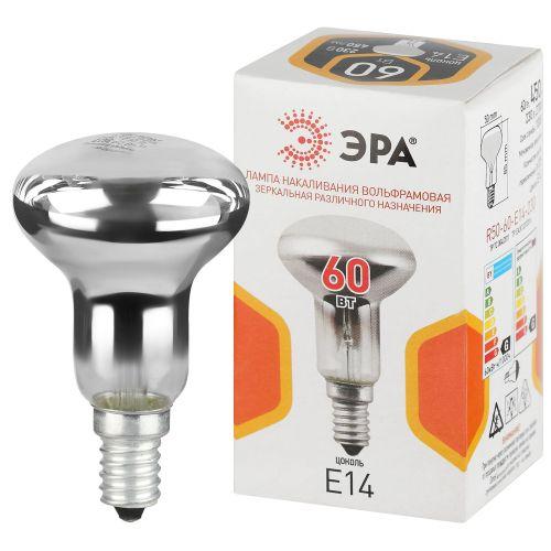 Лампа накаливания R50 60Вт рефлектор E14/E14 230В Эра Б0066507 Лампа накаливания R50 60Вт рефлектор E14/E14 230В Эра Б0066507