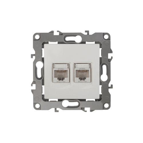 Розетка компьютерная 2-м Эра12 RJ45 12-3108-01 бел. Эра Б0014729 Розетка компьютерная 2-м Эра12 RJ45 12-3108-01 бел. Эра Б0014729