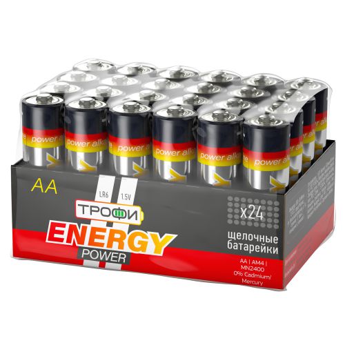 Элемент питания алкалиновый AA/LR6 LR6-24 bulk ENERGY POWER Alkaline (уп.24шт) Трофи Б0035376 Элемент питания алкалиновый AA/LR6 LR6-24 bulk ENERGY POWER Alkaline (уп.24шт) Трофи Б0035376