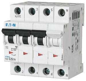 Выключатель автоматический модульный 4п (3P+N) D 0.5А 15кА FAZ-D0.5/3N EATON 278982 фото 5 Выключатель автоматический модульный 4п (3P+N) D 0.5А 15кА FAZ-D0.5/3N EATON 278982 фото 5