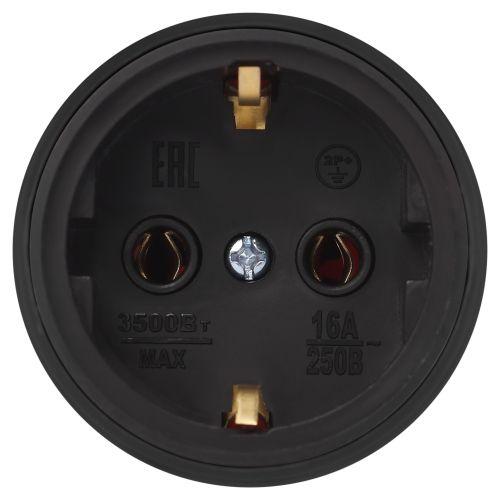 Розетка RX11-B-IP44 16А IP44 прямая с заземл. каучук черн. ЭРА Б0069325 фото 9 Розетка RX11-B-IP44 16А IP44 прямая с заземл. каучук черн. ЭРА Б0069325 фото 9