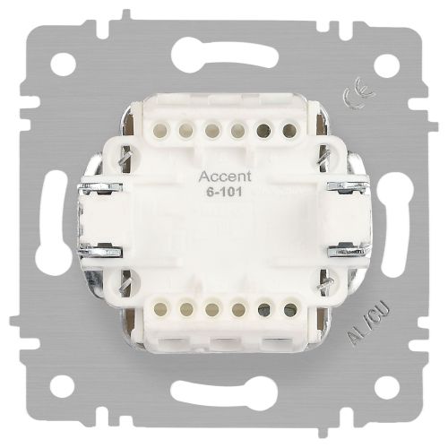 Выключатель 1-кл. СП Accent 6-101-02 10А IP20 250В AL/CU сл. кость Intro Б0063477 фото 6 Выключатель 1-кл. СП Accent 6-101-02 10А IP20 250В AL/CU сл. кость Intro Б0063477 фото 6