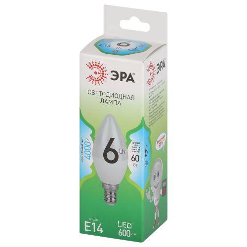 Лампа светодиодная GREEN LINE B35-6W-840-E14 GL 6Вт свеча 4000К яркий свет бел. E14 Эра Б0067109 фото 2 Лампа светодиодная GREEN LINE B35-6W-840-E14 GL 6Вт свеча 4000К яркий свет бел. E14 Эра Б0067109 фото 2