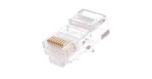 Коннектор RJ45 (8P8C) под витую пару кат.5E (класс D) неэкранир. 100МГц покрытие 3мкд универс. ножи для проводников 0.47-0.51мм (уп.1000шт) NETLAN EC-UP8P8C-5E-003-TR-1000 Коннектор RJ45 (8P8C) под витую пару кат.5E (класс D) неэкранир. 100МГц покрытие 3мкд универс. ножи для проводников 0.47-0.51мм (уп.1000шт) NETLAN EC-UP8P8C-5E-003-TR-1000