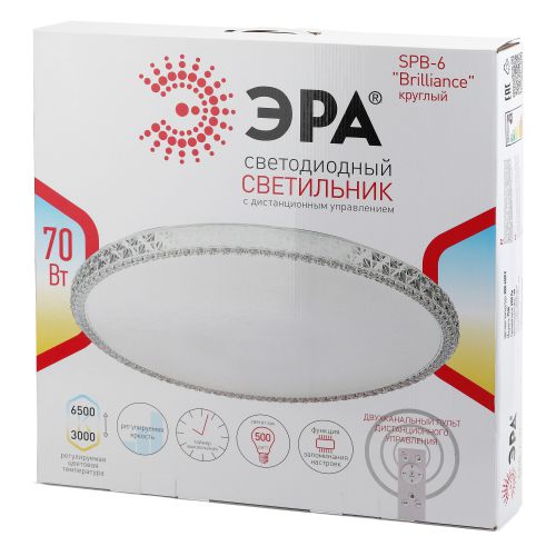 Светильник светодиодный SPB-6-70-RC R Brilliance 70Вт 3000-6500К 5950Лм с ДУ 500х77мм Эра Б0036369 фото 4 Светильник светодиодный SPB-6-70-RC R Brilliance 70Вт 3000-6500К 5950Лм с ДУ 500х77мм Эра Б0036369 фото 4