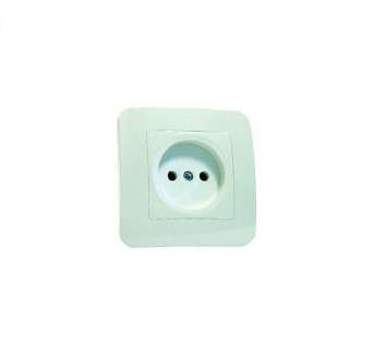 Розетка 1-м СП Lillium N 10А без заземл. бакелит бел. Makel 55022 Розетка 1-м СП Lillium N 10А без заземл. бакелит бел. Makel 55022