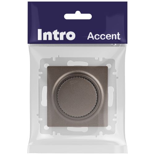 Светорегулятор поворотный СП Accent 6-401-08 600Вт 230В IP20 бронза Intro Б0063684 фото 2 Светорегулятор поворотный СП Accent 6-401-08 600Вт 230В IP20 бронза Intro Б0063684 фото 2
