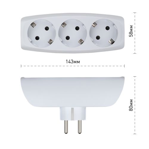 Разветвитель 3-м с заземл. 16А IP20 SP-3e-W защ. шторки бел. Эра C0045529 фото 2 Разветвитель 3-м с заземл. 16А IP20 SP-3e-W защ. шторки бел. Эра C0045529 фото 2