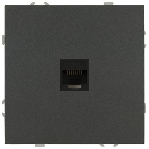Розетка информационная 1-м СП Galaxy RJ45 16А IP20 250В графит Эра Б0070745 Розетка информационная 1-м СП Galaxy RJ45 16А IP20 250В графит Эра Б0070745