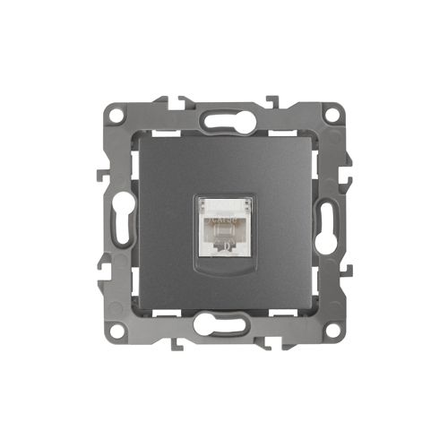 Розетка компьютерная Эра12 12-3107-12 RJ45 графит Эра Б0019350 фото 2 Розетка компьютерная Эра12 12-3107-12 RJ45 графит Эра Б0019350 фото 2