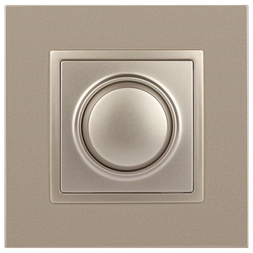 Светорегулятор поворотно-нажимной 400ВА 230В 14-4101-04 Elegance шампань ЭРА Б0034342 фото 3 Светорегулятор поворотно-нажимной 400ВА 230В 14-4101-04 Elegance шампань ЭРА Б0034342 фото 3