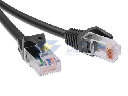 Патч-корд неэкранированный CAT5E U/UTP 4х2 LSZH 2.0м черн. DKC RN5EUU4520BK Патч-корд неэкранированный CAT5E U/UTP 4х2 LSZH 2.0м черн. DKC RN5EUU4520BK