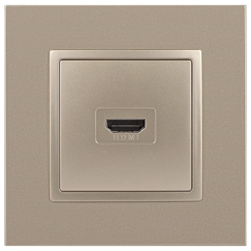 Розетка 14-3114-04 HDMI Elegance шампань ЭРА Б0034335 фото 3 Розетка 14-3114-04 HDMI Elegance шампань ЭРА Б0034335 фото 3