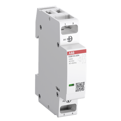 Контактор ESB16-20N-01 модульный (16А АС-1, 2НО), катушка 24В AC/DC ABB 1SBE111111R0120 Контактор ESB16-20N-01 модульный (16А АС-1, 2НО), катушка 24В AC/DC ABB 1SBE111111R0120
