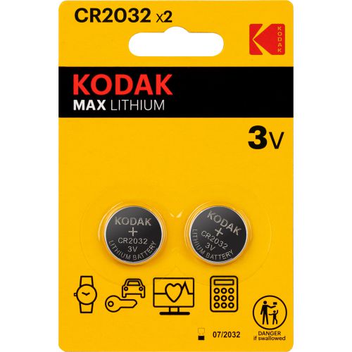 Элемент питания литиевый CR2032 MAX Lithium (блист.2шт) KODAK Б0037004 Элемент питания литиевый CR2032 MAX Lithium (блист.2шт) KODAK Б0037004