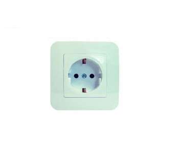Розетка 1-м СП Lillium N 10А с заземл. бакелит крем. Makel 55228 Розетка 1-м СП Lillium N 10А с заземл. бакелит крем. Makel 55228