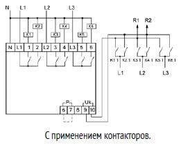 Переключатель фаз PF-452 (два выхода для питания нагрузки; с регулируемыми верхними (230-260) и нижними (150-210) значениями напряжения переключения; монтаж на DIN-рейке 35мм 3х400/230+N 6х16A IP20) F&F EA04.005.004 фото 3 Переключатель фаз PF-452 (два выхода для питания нагрузки; с регулируемыми верхними (230-260) и нижними (150-210) значениями напряжения переключения; монтаж на DIN-рейке 35мм 3х400/230+N 6х16A IP20) F&F EA04.005.004 фото 3