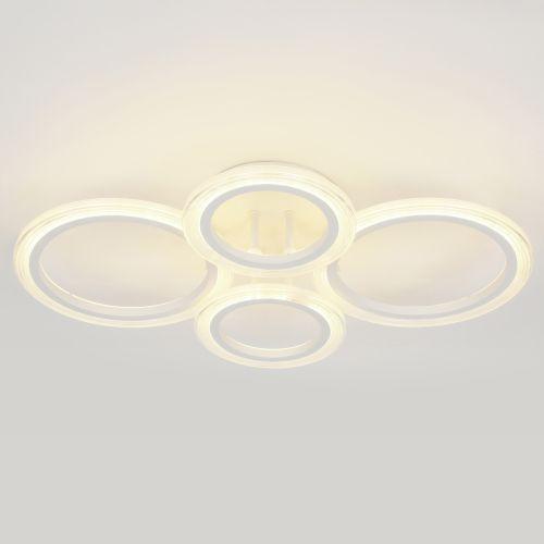 Светильник светодиодный Ring CLL-1-59-RC WH 59Вт 3000К-6000К 600х400х110 с пультом ДУ бел. Эра Б0069748 фото 4 Светильник светодиодный Ring CLL-1-59-RC WH 59Вт 3000К-6000К 600х400х110 с пультом ДУ бел. Эра Б0069748 фото 4