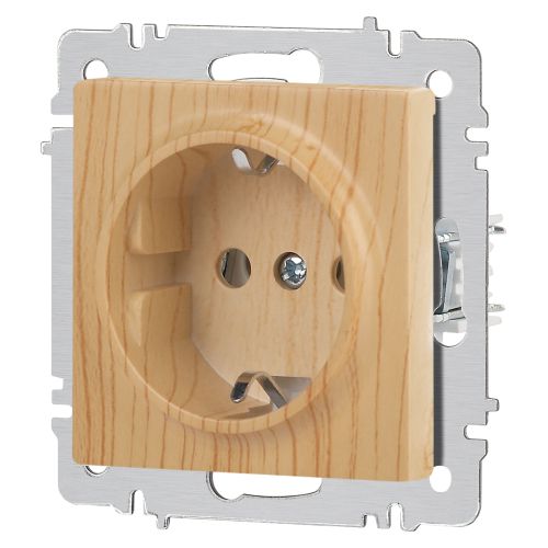 Розетка 1-м СП Accent 6-202-11 16А IP20 250В 2P+E Schuko сосна Intro Б0063706 фото 5 Розетка 1-м СП Accent 6-202-11 16А IP20 250В 2P+E Schuko сосна Intro Б0063706 фото 5